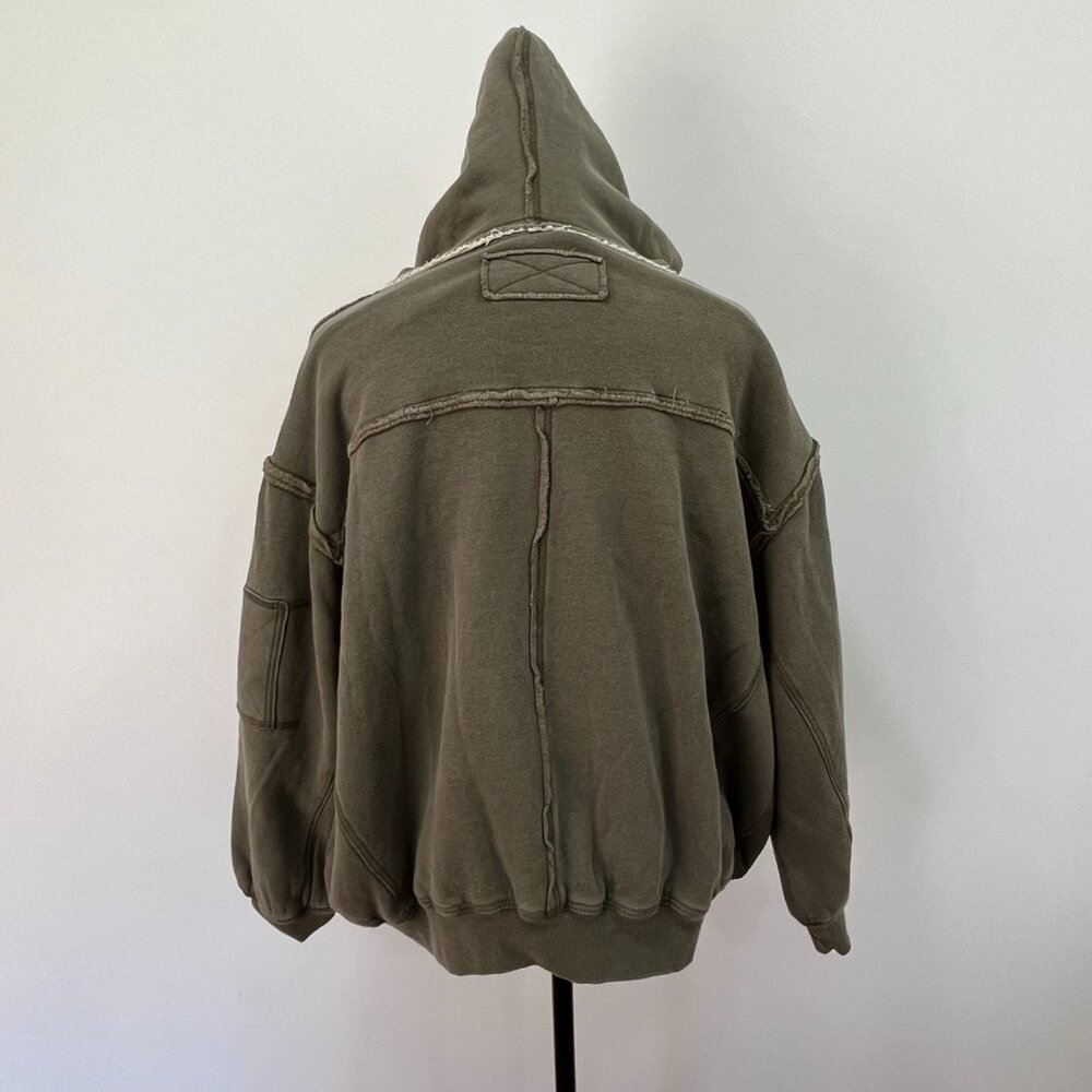 We The Free By Your Side Lined Hoodie, New, Green, XS - Picture 10 of 10